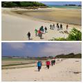 Marcher sur le sable fin