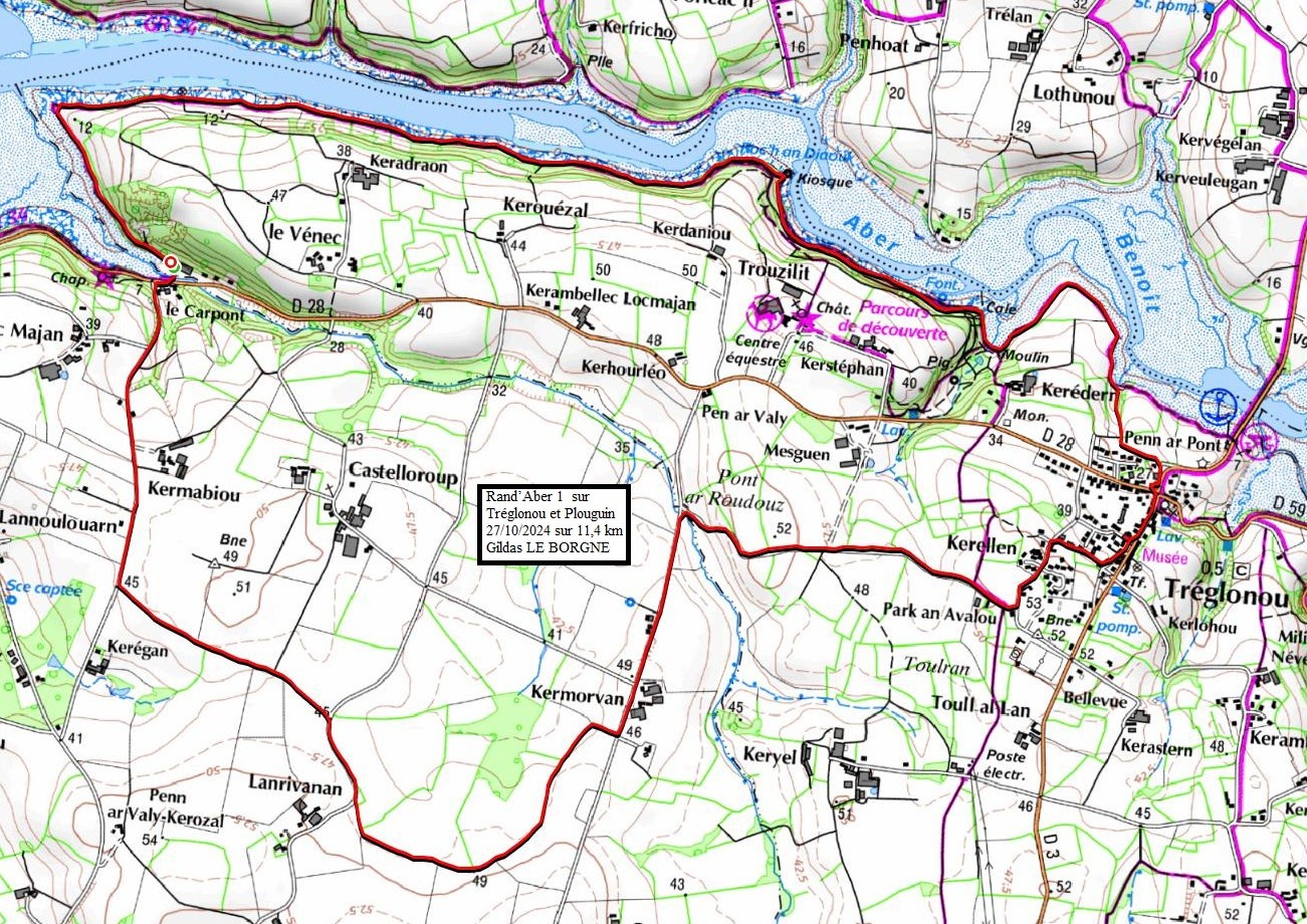 Rand Aber 1 sur Plouguin et Tréglonou avec Dominique et Gildas (22 randonnées)