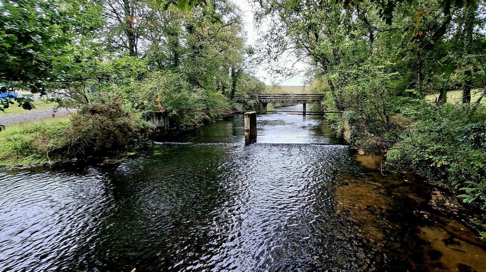 L'Elorn au pied du barrage du Drennec