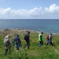 Le sentier côtier au niveau de l'anse de Penfoul