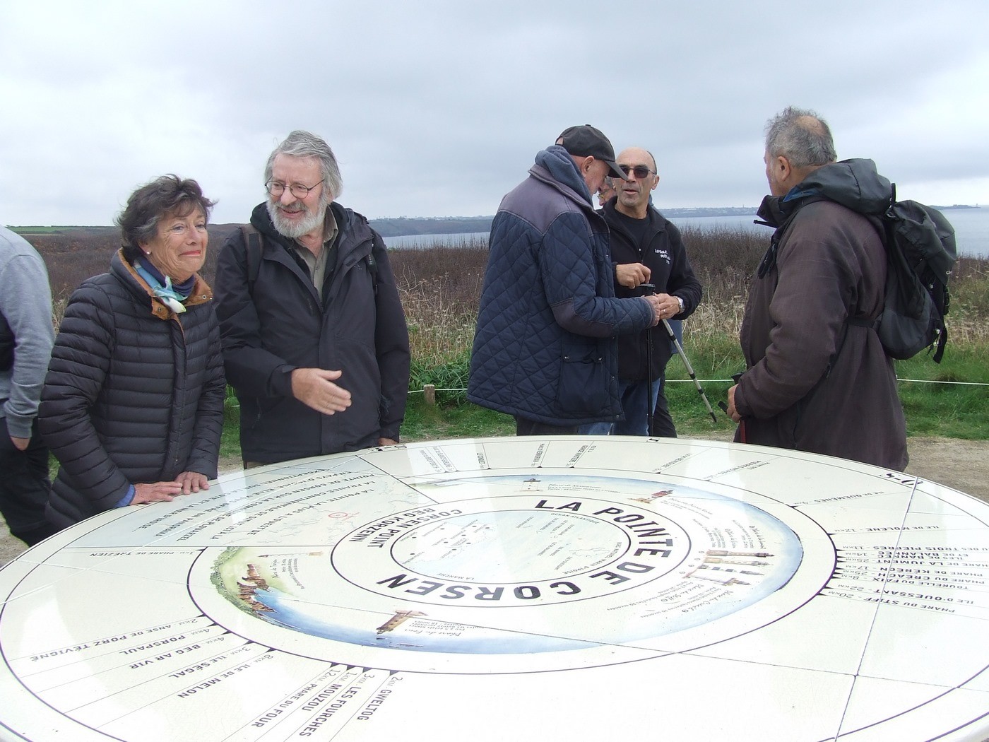 Le table d'orientation de la pointe de Corsen