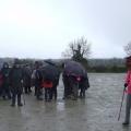 Départ sous la pluie